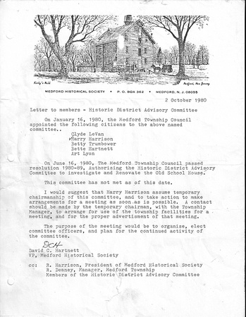 Corres_CKSH_MHS to Advisory Committee 1980_2_10