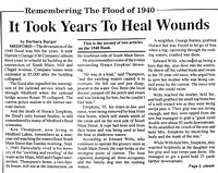 Remember the 1940 Flood - yrs to heal