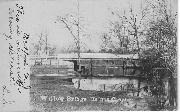 Photo_Postcard_Willow Bridge, Haines Creek, Medford, NJ