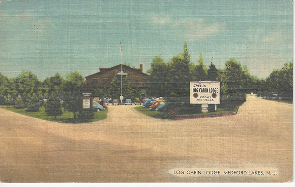 Photo_Postcard_Log Cabin Lodge, Medford Lakes, NJ0001