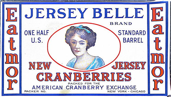Jersey Belle Cranberry Label