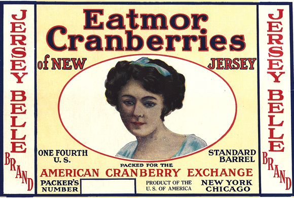 Jersey Belle Brand Cranberry Label - Woman