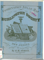 Combination Atlas Map Burlington County- 1870